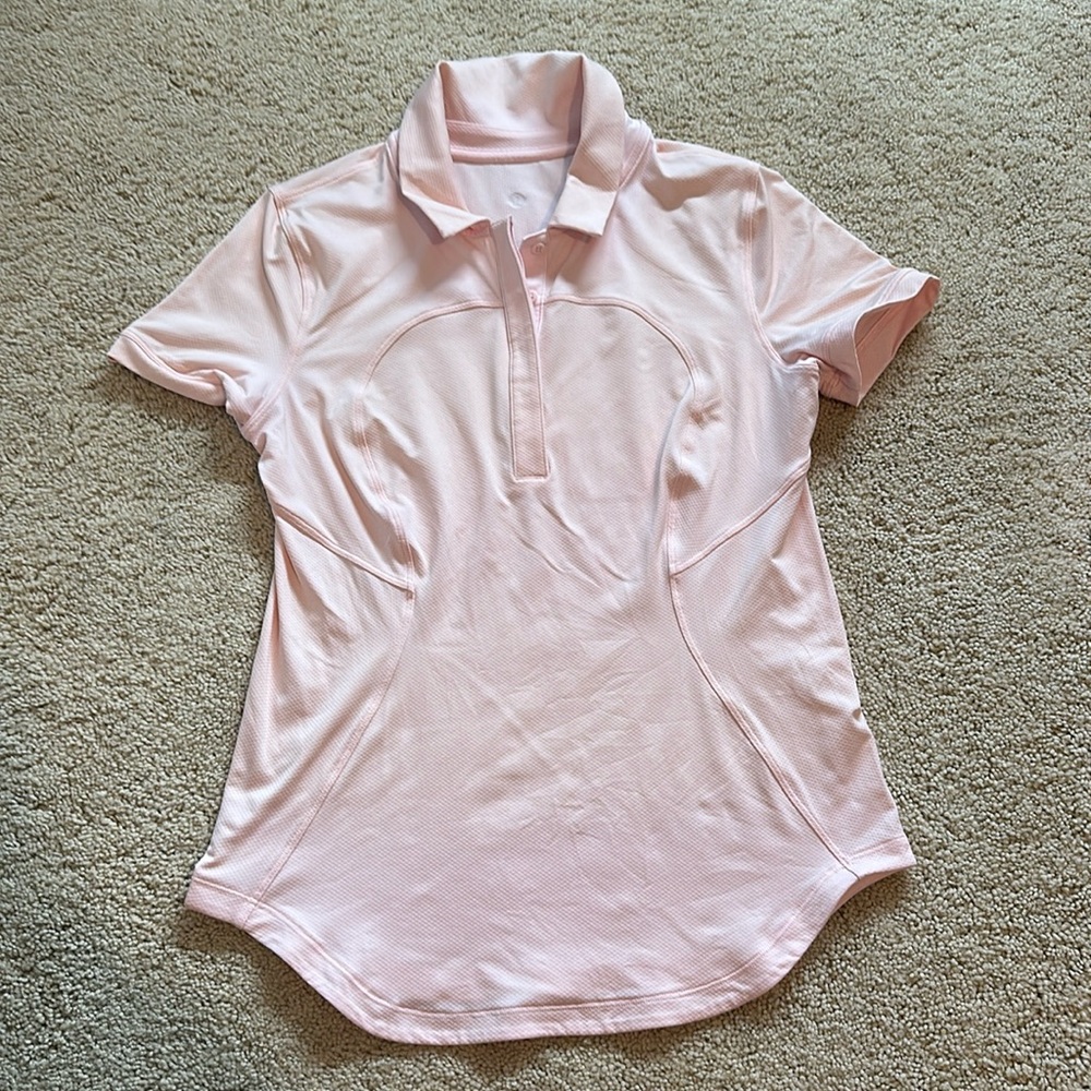 Lululemon quick dry women’s polo size 6 pink